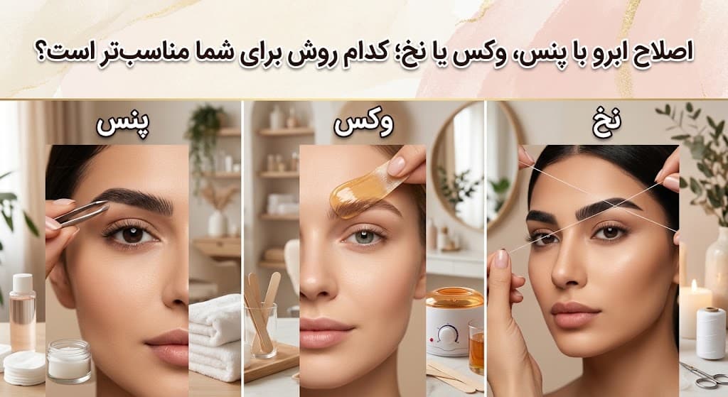 اصلاح ابرو با پنس، وکس یا نخ؛ کدام روش برای شما مناسب‌تر است؟